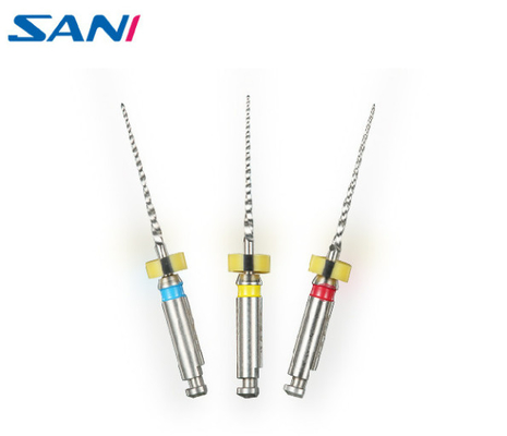 2.0N / Cm Niti Rotary Dental Files ملف طفل لعلاج قناة الجذر 3pcs / Pack