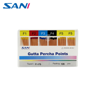 طب الأسنان الغطاء الصدغي Gutta Percha نقاط الشريط 02/04/06/F1-F5 مع شهادة CE